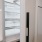 Upgraded paneled refrigerator in penthouse kitchen.